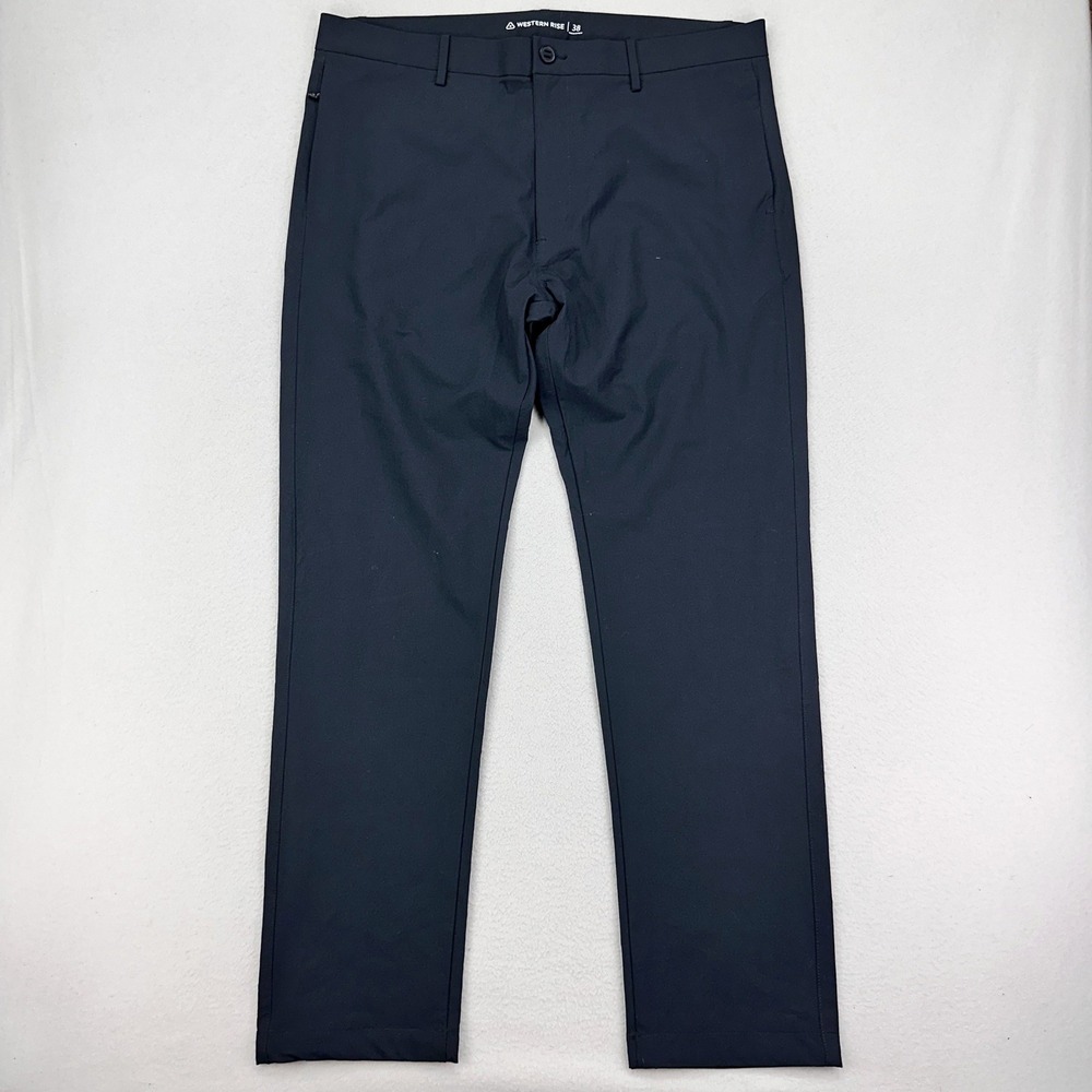 Western Rise Evolution Chinos‎ Mens 38x32 Black Performance Stretch Tech Travel